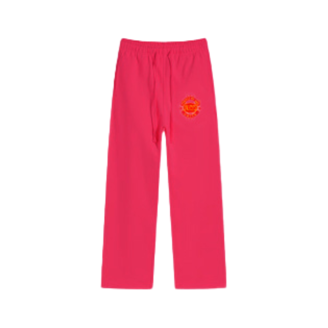 MUCYO PINK BAGGY SWEATPANTS