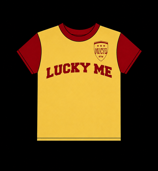 MUCYO GIRLS YELLOW BABY TEE