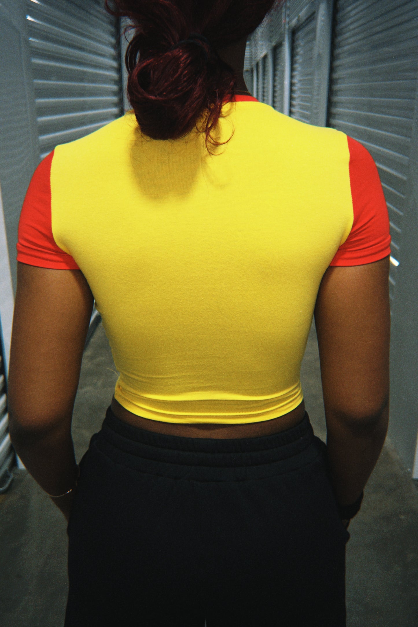 MUCYO GIRLS YELLOW BABY TEE