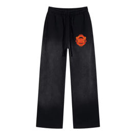MUCYO BLACK BAGGY SWEATPANTS