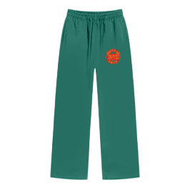 MUCYO GREEN BAGGY SWEATSPANTS
